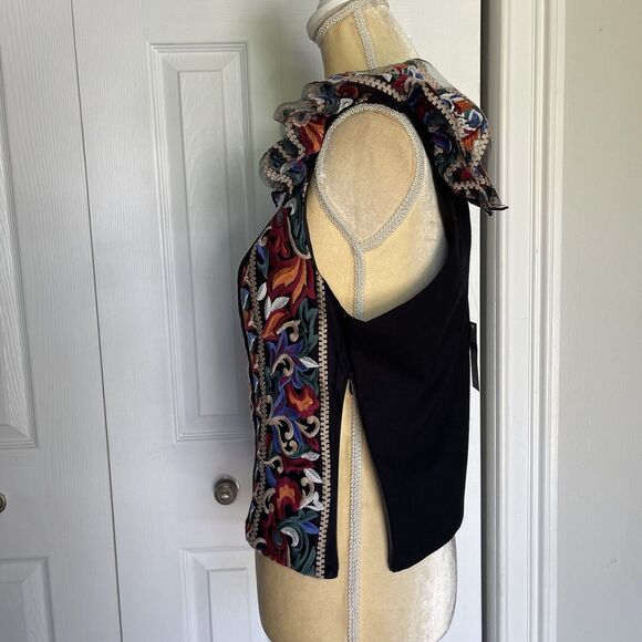 Anthropologie Eva Franco Embroidered Corset Top for Women Medium Multicolored - Picture 8 of 16